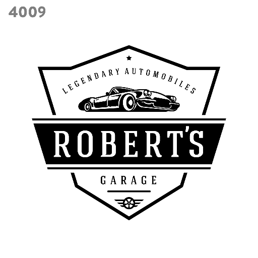 Garage workshop logo template 4009