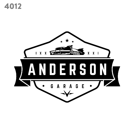 Garage workshop logo template 4012