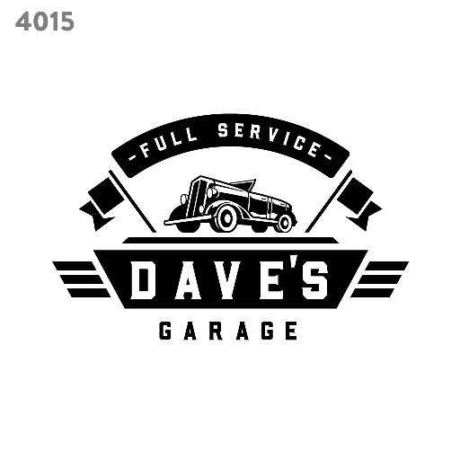 Garage workshop logo template 4015