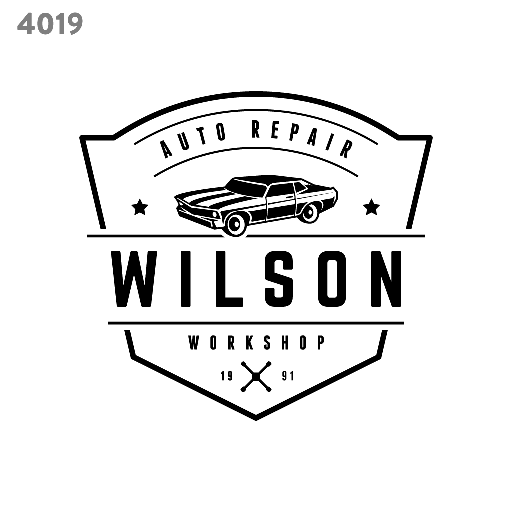 Garage workshop logo template 4019