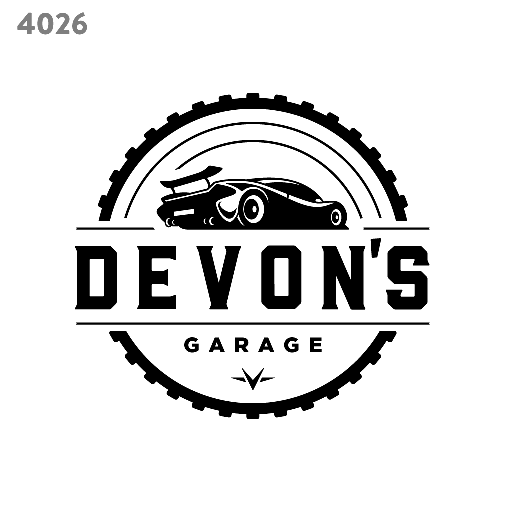 Garage workshop logo template 4026