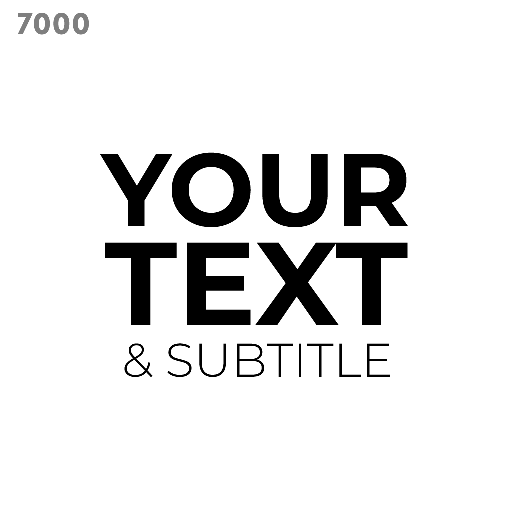 typography logo template 7000